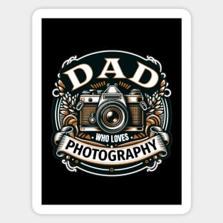 Dad Who Loves Photography Sticker